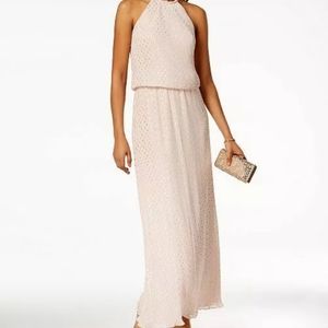 MSK Women's Metallic-Dot-Print Gown 12